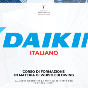 Corso di formazione in materia di Whistleblowing DAIKIN ITALIA