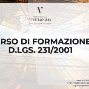 Corso di formazione in merito al D.lgs. 231/2001 _ SERVIZI CONSORTILI